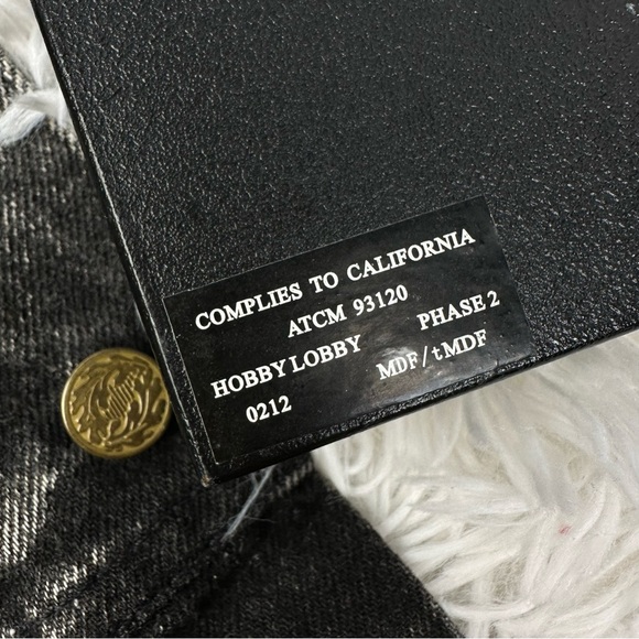 Hobby Lobby Accents Hobby Lobby Distressed Zebra Print Wooden Stand